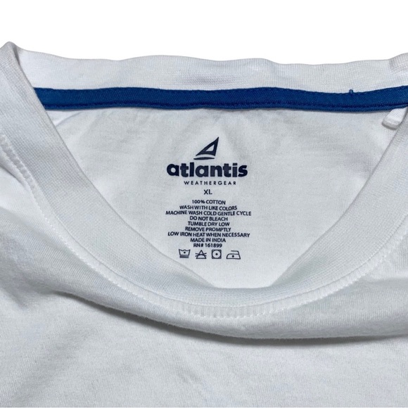 Atlantis Weathergear | Men | White Soft Cotton Tee | Size XL - Picture 3 of 9